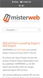 Mobile Screenshot of misterweb.co.uk